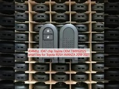 434MHz ID47 칩 토요타 OEM TWB1G0125 스마트 키 토요타 러시 AVANZA 2018-2021