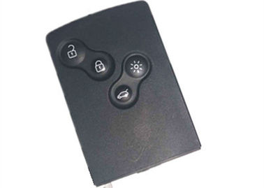 주문 까만 르노 Koleos 열쇠가 없는 입장 열쇠 Fob 4 단추 트랜스폰더 칩 PCF7941 434 Mhz 온라인 제조