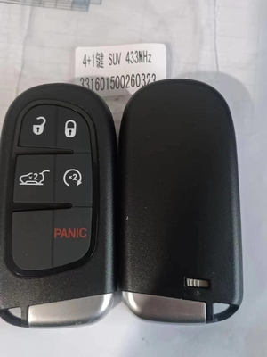 4+1Btn GQ4-54T 68141580AF 4A 칩 433MHz 스마트 컨트롤 자동차 키 2014-2019 Jeep Cherokee